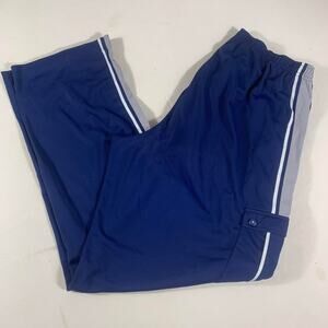 Vintage adidas blue and white stripes large